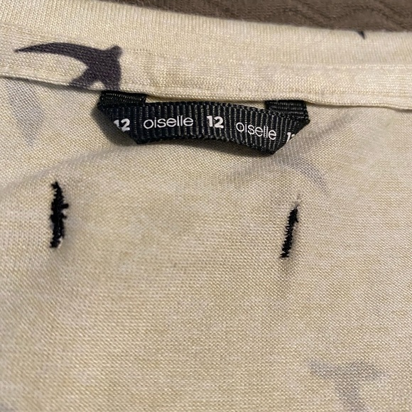 NWOT Oiselle raglan bird tee shirt REI outdoors hiking rock climbing wicking Lg - Picture 7 of 8